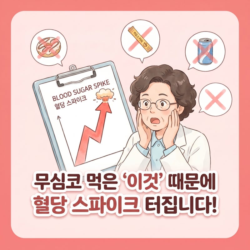 당뇨에 나쁜 음식 5가지, 무심코 먹었다가 혈당 치솟는 최악의 간식