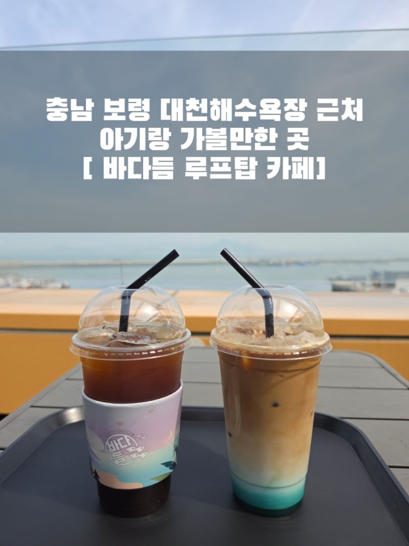 충남 보령 아기랑 가볼만한 곳 / 대천 카페 추천 [ 바다듬 루프탑 카페]