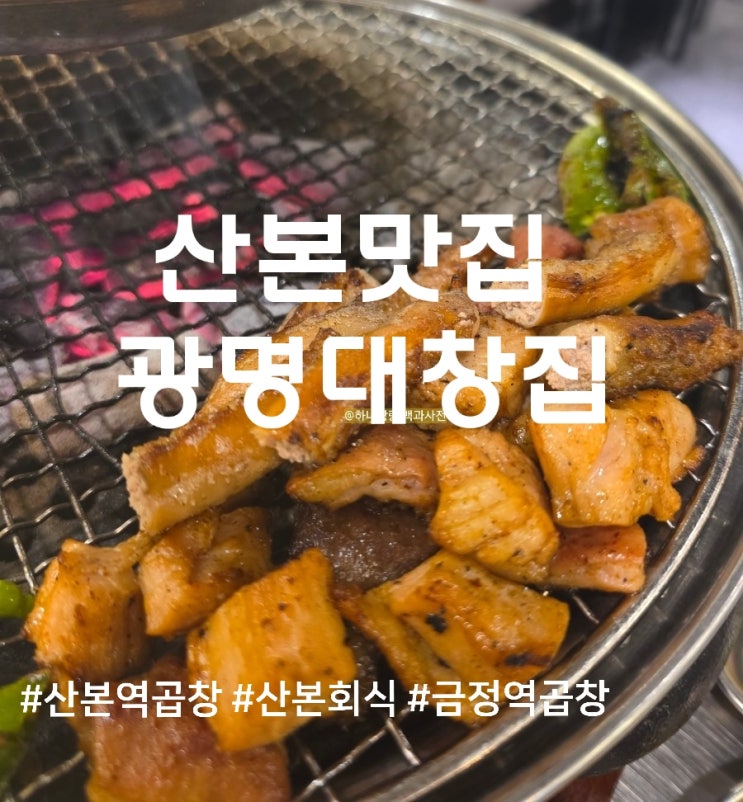  산본 중심상가에서 곱창 수혈 필요할 때 무조건 가야 하는 산본맛집 광명대창집