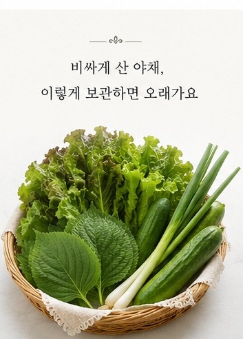 요즘 장보면 무조건 해야 하는 야채 보관법, 식비 아끼는 현실 절약 꿀팁