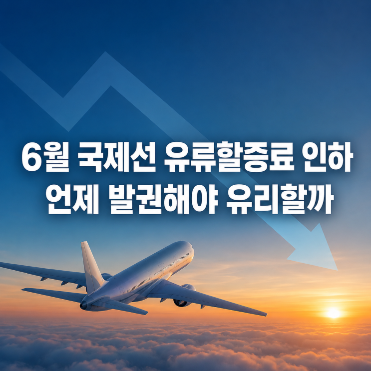 6월 <b>국제선 유류할증료</b> 인하 언제 발권해야 유리할까