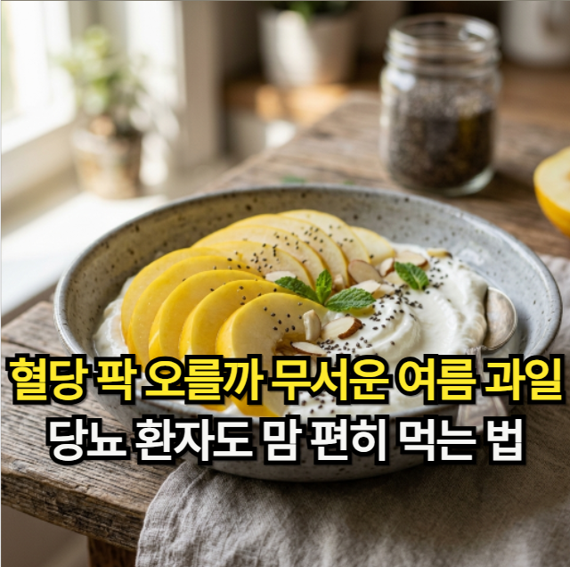 당뇨환자 과일 참외 섭취량 가이드, 혈당 스파이크 막는 골든타임