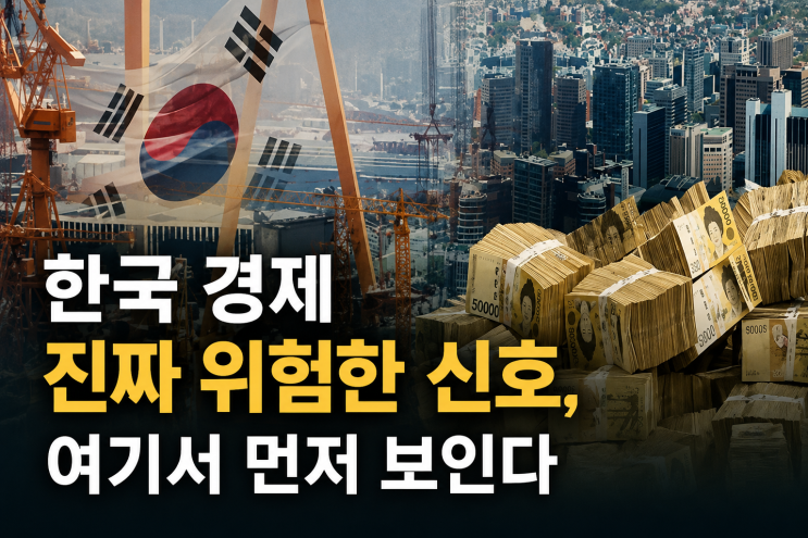  한국 경제 진짜 위험한 신호, 여기서 먼저 보인다