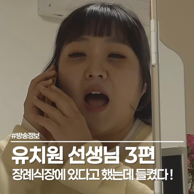  이수지 유치원 3탄 유치원 선생님 서류 지옥과 해남 장례식장 비하인드