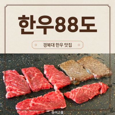 대구경대맛집 복현동고기집 추천! 한우88도매장 대구복현점