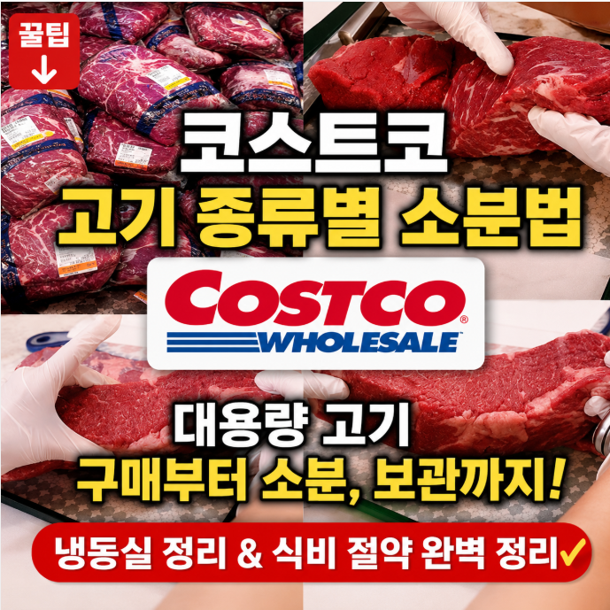 코스트코 고기 종류별 소분만 잘해도 돈 버는 이유! 식단이 달라집니다