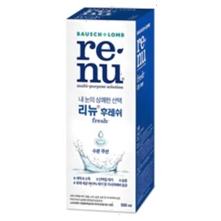  리뉴 후레쉬 렌즈 세정액 500ml - 하루 렌즈를 위한 촉촉한 케어