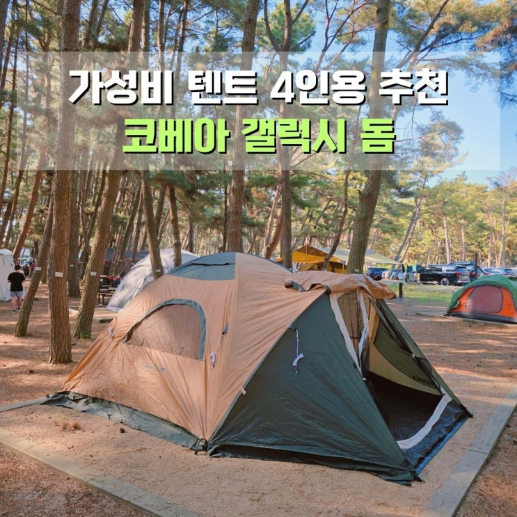  코베아 갤럭시 돔 치는 법 가성비 텐트 4인용 추천 내돈내산