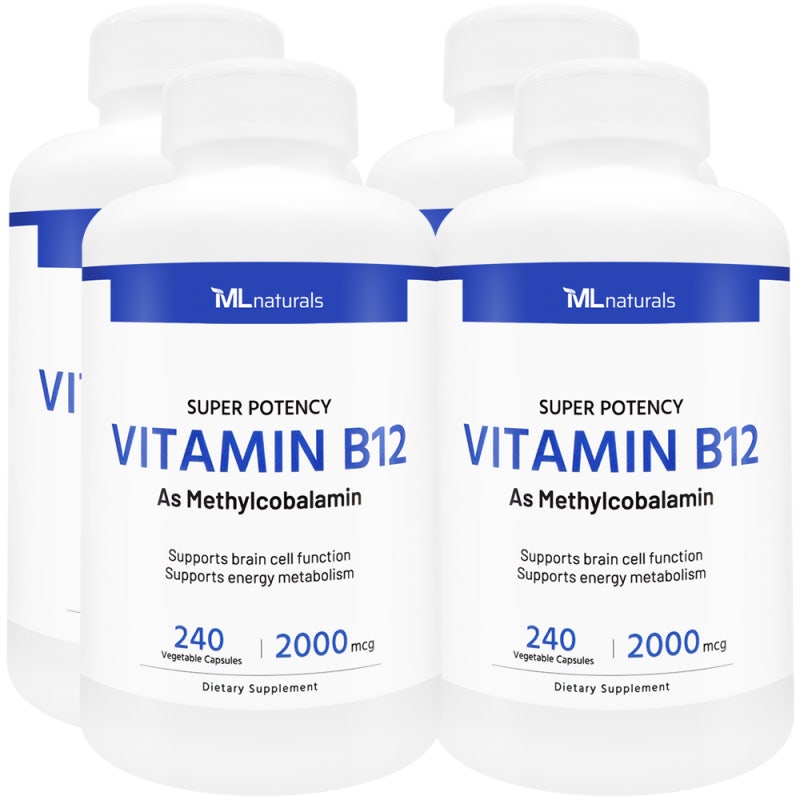 마이라이프 내추럴스 비타민 B12 메틸코발라민 2000 mcg 240캡슐 4개 직접 먹어본 실사용 후기