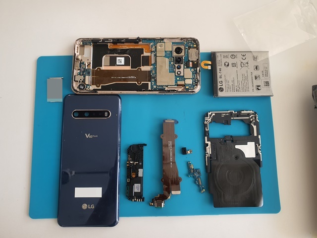  인천핸드폰사설수리 국내 미출시 LG V60 충전 불량 직구 보드 교체 및 회로 점검