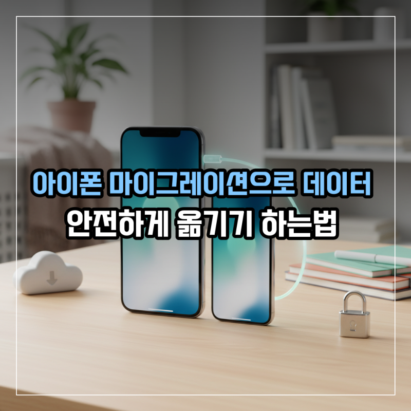 아이폰 마이그레이션으로 데이터 안전하게 옮기기 하는법