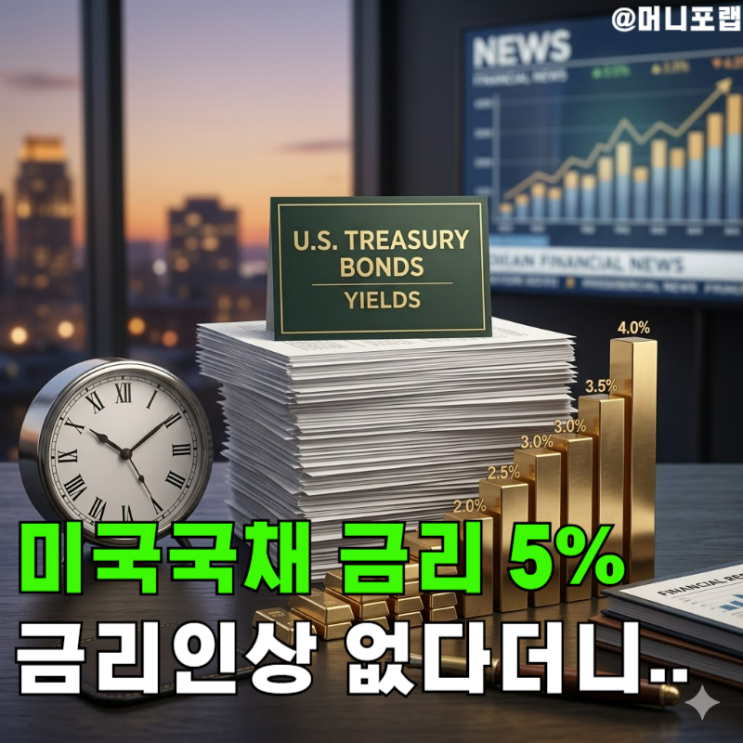  금리인상 없다더니, "미국국채금리 왜 5%" 인것일까