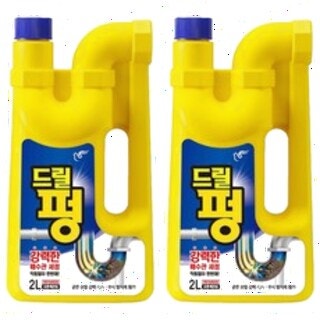  피죤 드릴펑 2L 2개 - 찌든때 전용 강력 파워 세탁세제