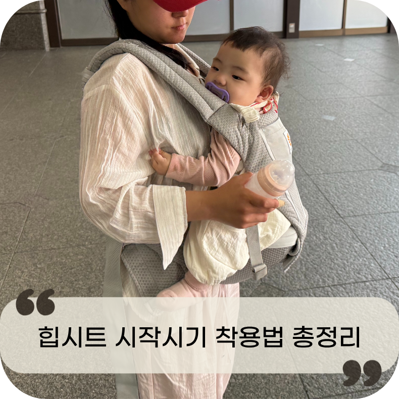 아기 힙시트 언제부터? 에르고베이비 알타 아기띠 착용법 후기