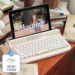  레트로 미니 블루투스 멀티페어링 키보드 B303 - 감성과 실용을 갖춘 데스크 테리어 필수템