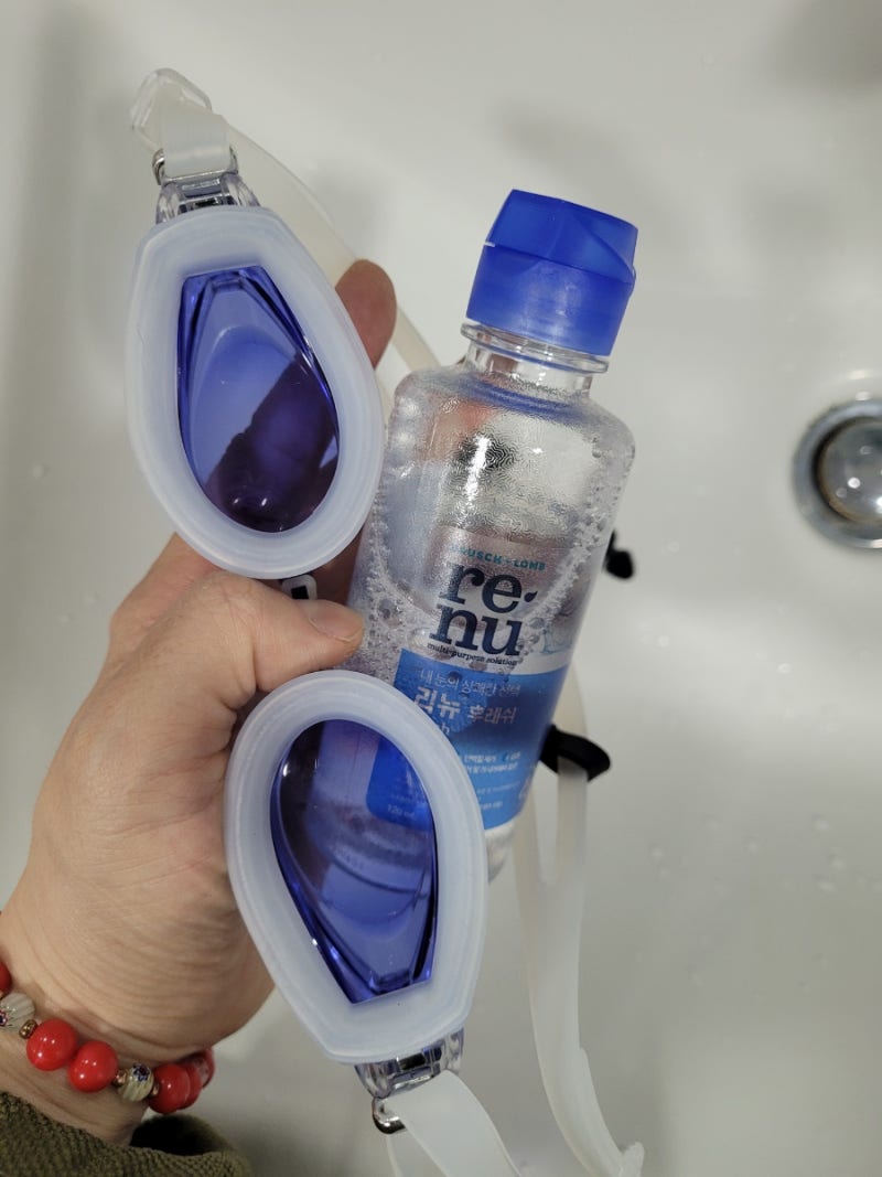 다이소 수경 안티포그 대체품 리뉴 렌즈 클렌저 사용법 가격