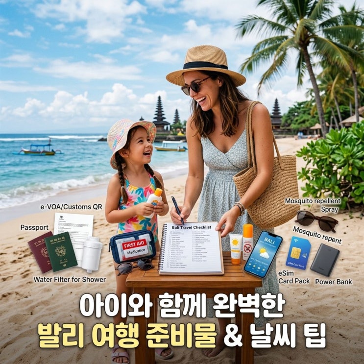  실시간 발리 날씨와 여행 준비 체크리스트