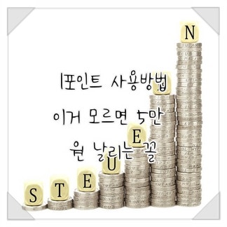 l포인트 사용방법, 이거 모르면 5만 원 날리는 꼴