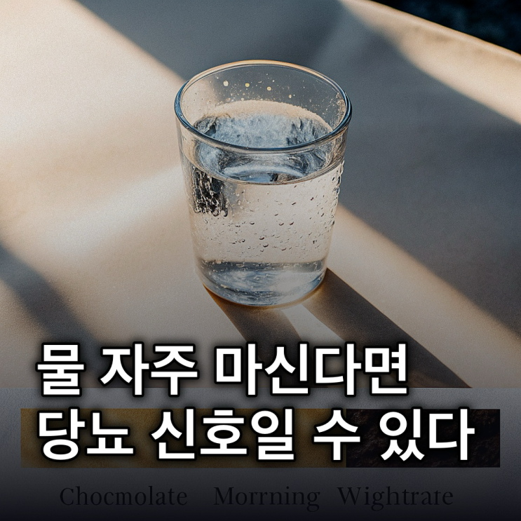  당뇨 초기증상, 3가지 신호 놓치면 위험해요
