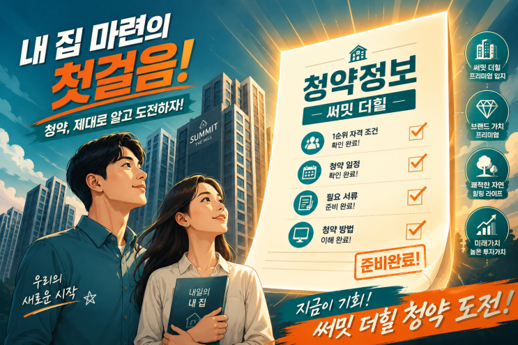  써밋 더힐 청약 완전 정리 | 일정·분양가·자격조건 한눈에 보기