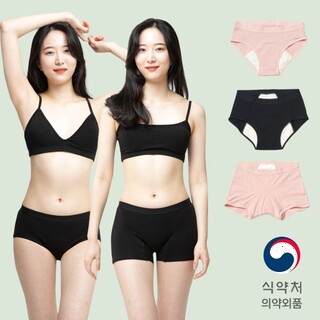  싸이클린 여성 생리팬티 입는생리대 오버나이트 - 편리한 초경 선물 세트