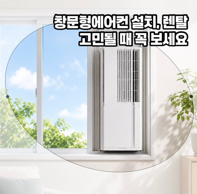 삼성 창문형 에어컨 설치 방법과 비용, 렌탈 및 연장키트 고민까지 싹 해결! 구매 전 필독