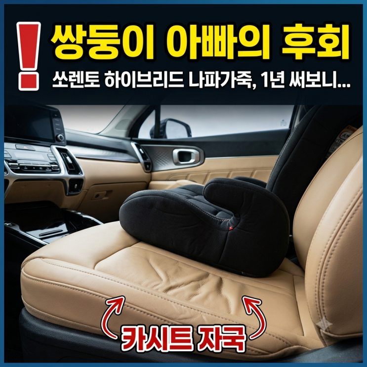  쏘렌토 하이브리드 나파가죽 옵션, 쌍둥이 아빠가 1년 만에 뼈저리게 후회한 이유