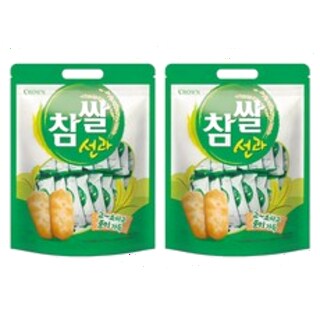  크라운제과 참쌀 선과 253g 2개 - 고소한 쌀과자가 가득한 전통 디저트