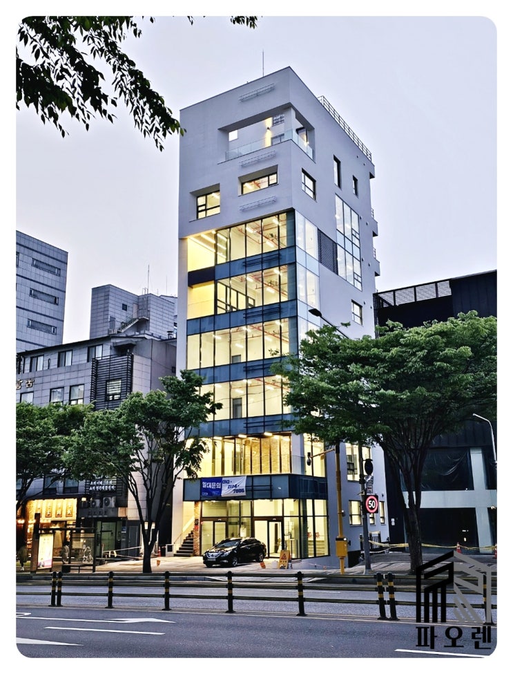  청담동 신축 대로변 사무실 | 청담역 도보 1분 32평 층고3.5m 즉시입주