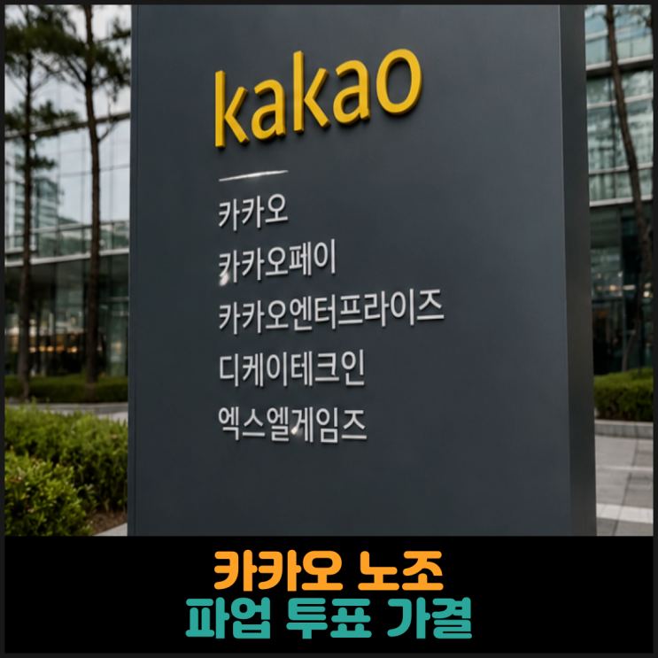  카카오 노조, 파업 투표 가결