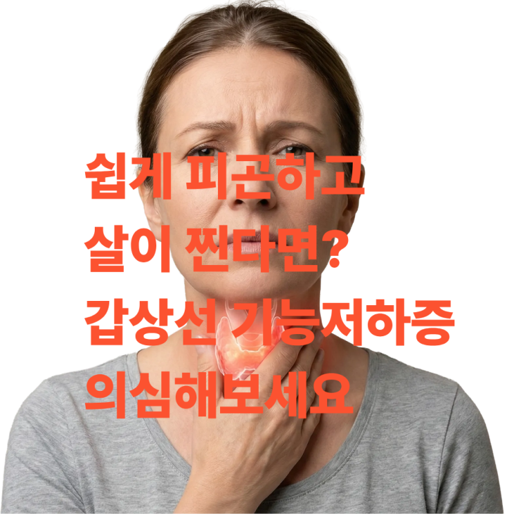  갑상선기능저하증 쉽게 피곤하고 살이 찐다면?