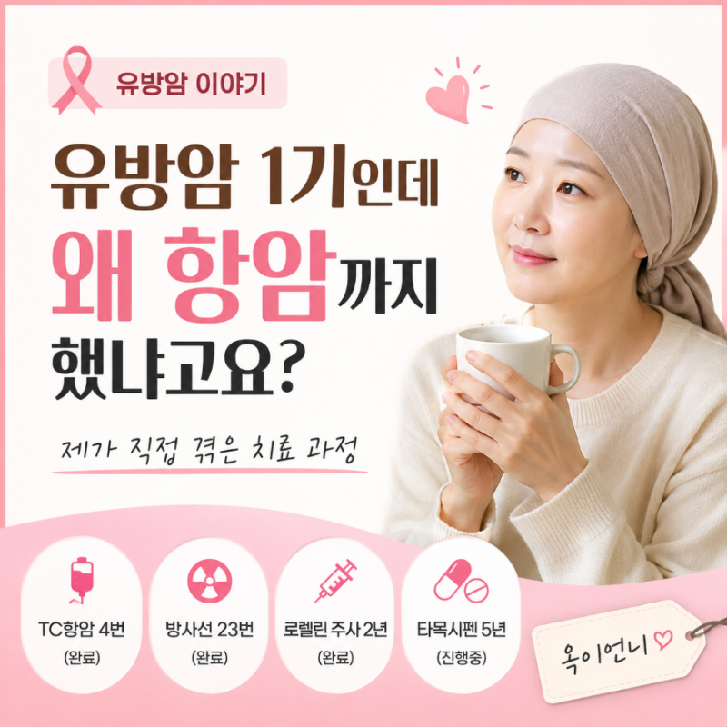 유방암 1기인데 왜 항암까지 했냐고요?