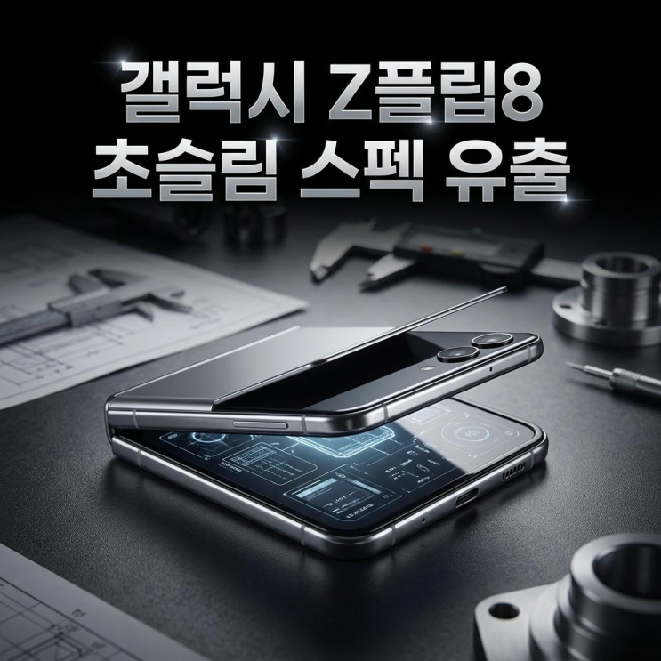  갤럭시 Z플립8 역대급으로 얇아진 초슬림 두께 및 출시일 스펙 유출