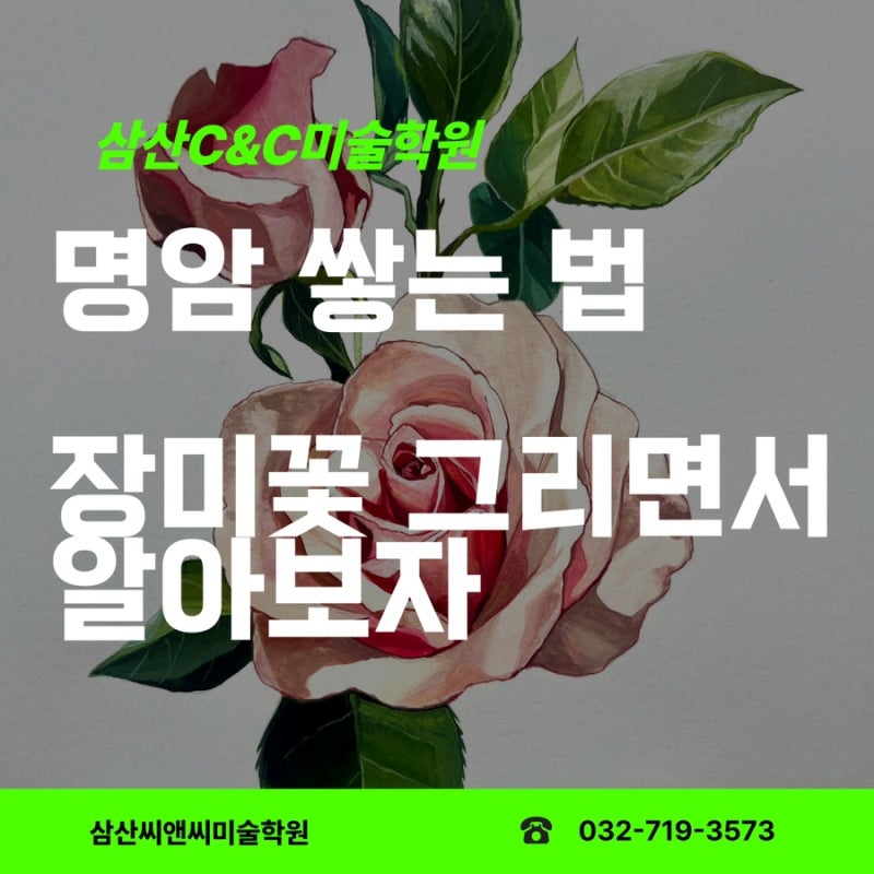 [명암 잘하는 법] 장미 꽃은 어떻게 채색할까?
