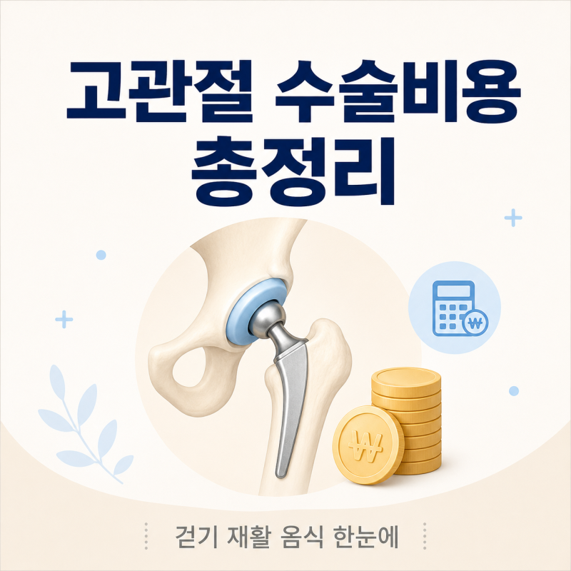 고관절 수술비용 후 걷기까지 재활 운동 음식 정리