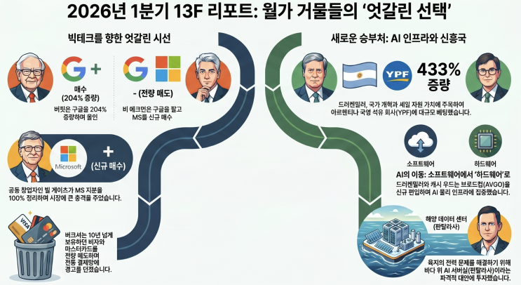  투자 거물들의 13F 보고서 (Feat. 버크셔, 게이츠, 에크먼, 드러켄밀러, Nvidia)