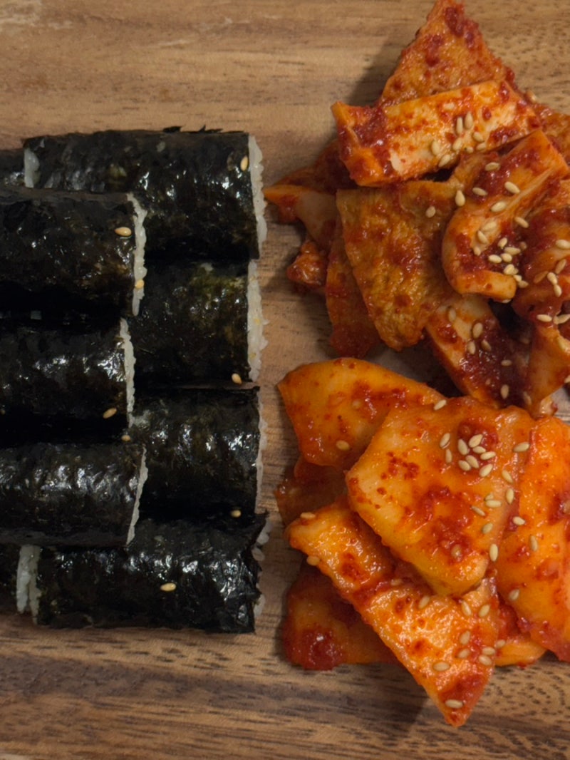 충무김밥 레시피 무김치 어묵 오징어무침 만드는법