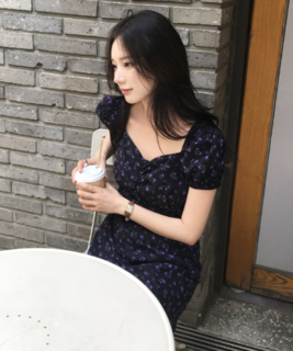  [l.m.w] 팬지 플라워 미니 원피스 - 상큼한 플라워 패턴의 여름 필수템