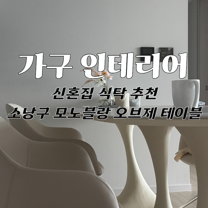 35평 국평 4bay주방 6인용 식탁 추천｜소낭구 모노블랑 화이트 2100 라운드 식탁 후기, 63% 할인....