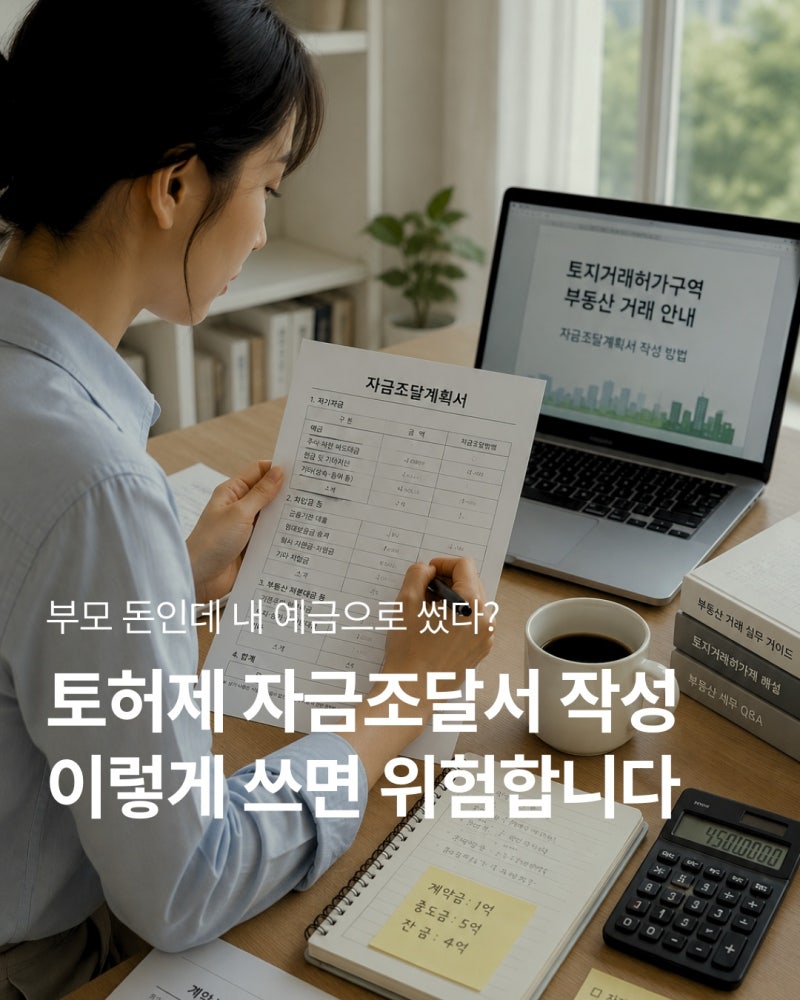 토허제 자금조달서 작성 이렇게 쓰면 위험합니다 보완요청 사례 정리
