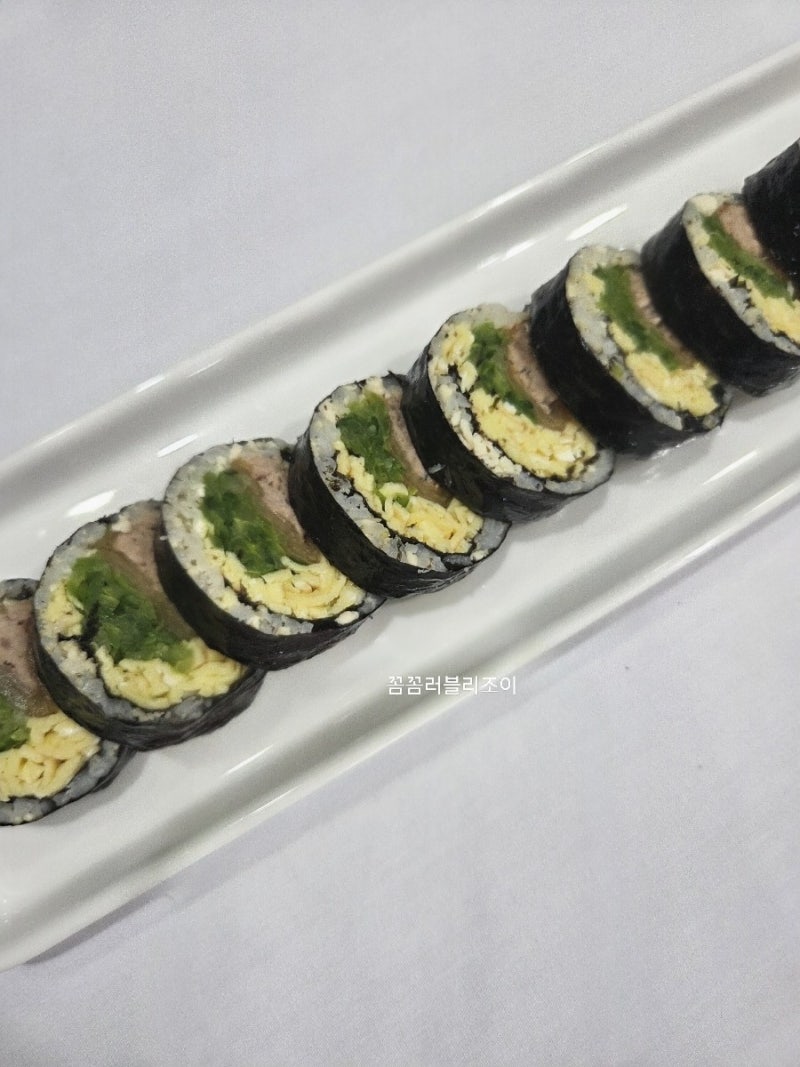 묵은지 참치 김밥 레시피 참치 묵은지 김밥 만드는법 혈당 다이어트 김밥