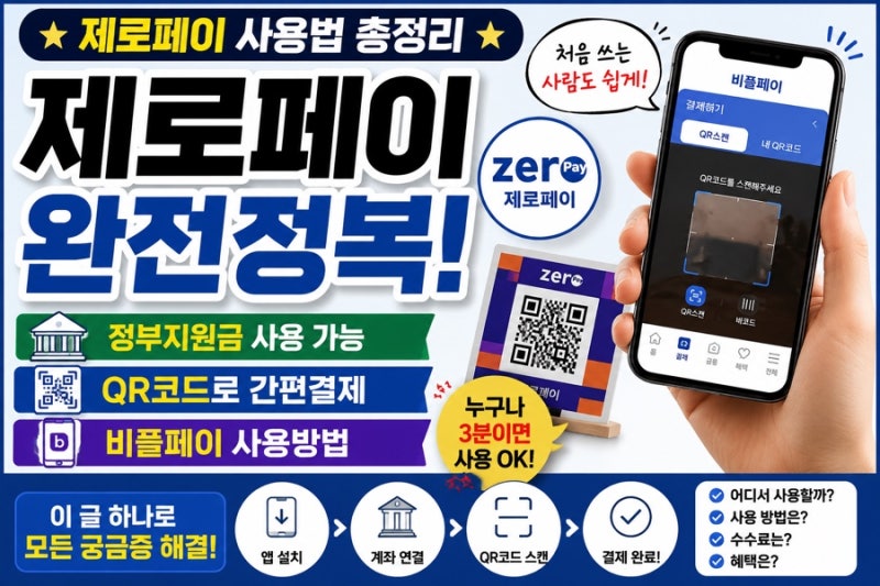 제로페이 사용처·사용방법 총정리｜정부지원금 결제 가능?