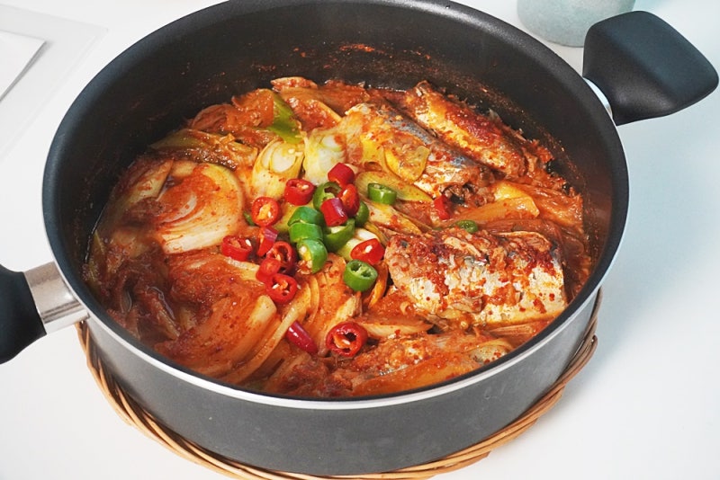 고등어조림 레시피 김치고등어조림 고등어통조림김치찌개 요리