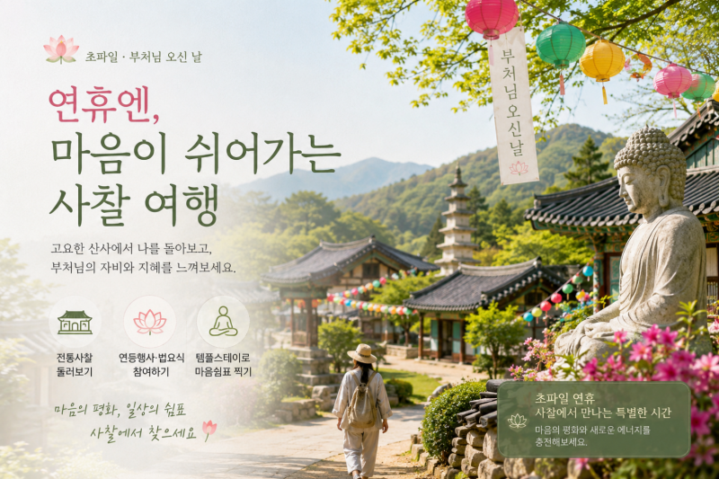 부처님오신날 연휴 여행 추천 경남 사찰 여행 10곳 일정