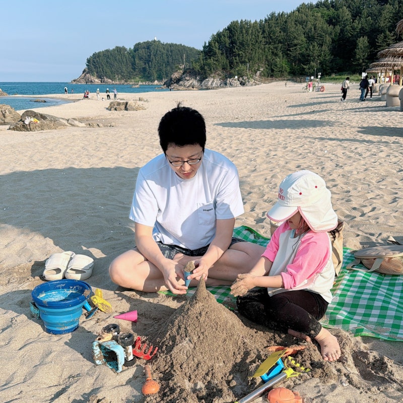 쏠비치 양양 2박3일 여행 ① 첫째날 (체크인 전 맛집 + 모래놀이 + 석식뷔페 후기)
