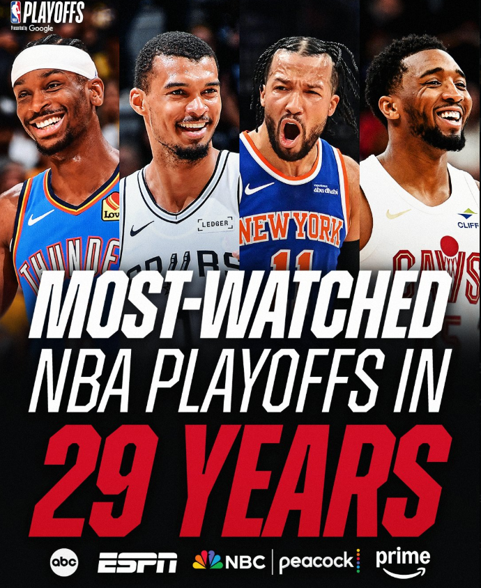  NBA 시청률 29년 만에 최고 찍은 5가지 이유 (feat. 웸반야마·SGA·앤트맨)
