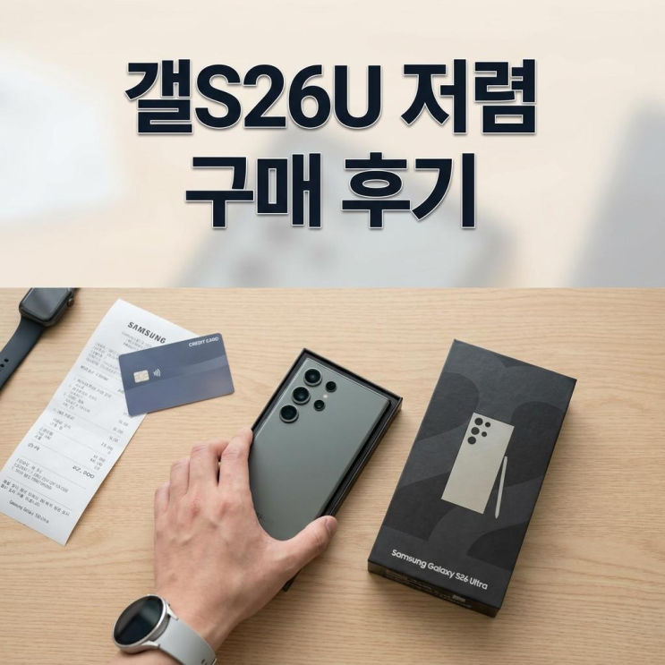  진주 휴대폰 성지 갤S26 울트라 저렴하게 구매한 후기