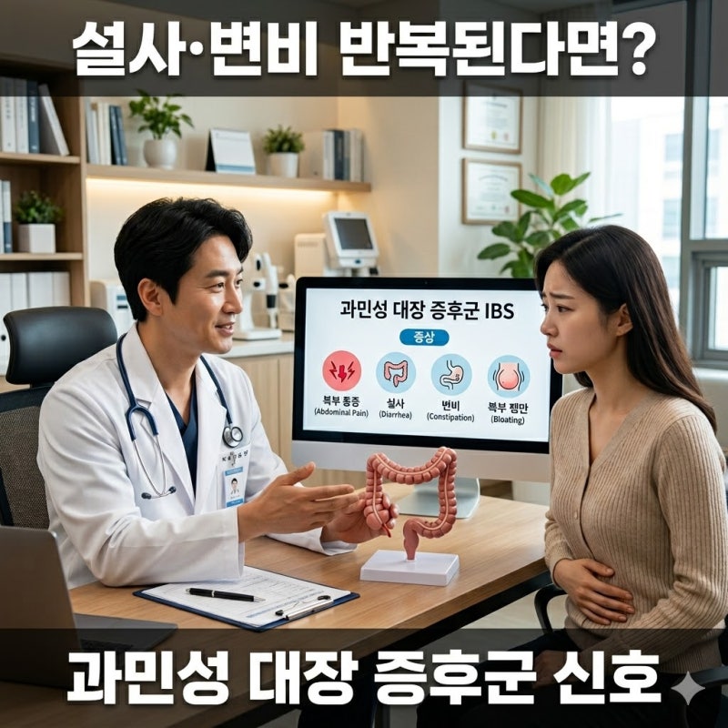 배가 자주 아프고 설사·변비가 반복된다면, 과민성 대장 증후군일 수 있습니다