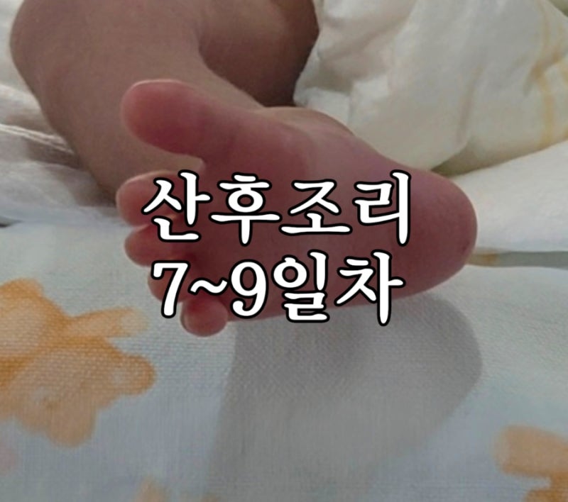 산후조리 7~9일차 : 유축 / 니큐 / 신생아집중치료실 / 두통 / 제대탈락 / 탯줄도장 / 수면교육