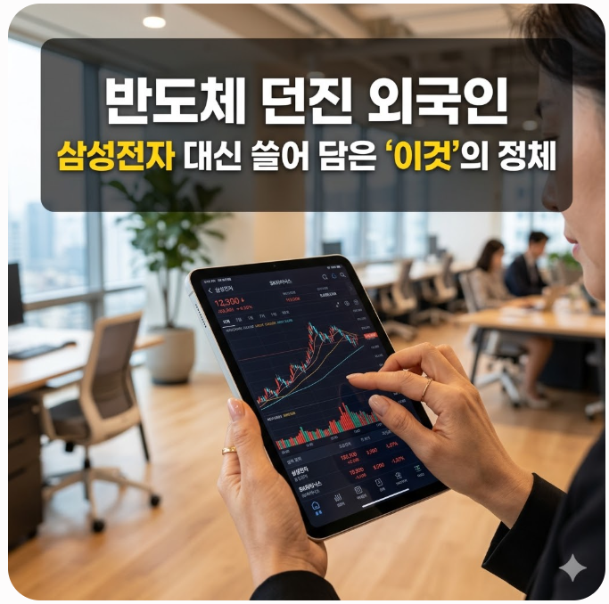  2026년 반도체 던진 외국인, 삼성전자 대신 쓸어 담은 '이것'의 정체